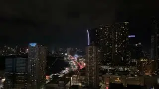 Night Scene in Mandaluyong City | Open Window City Soundscape | Philippines