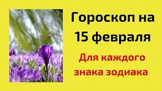 Ежедневный гороскоп на 15 февраля.