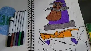 How To Drawing Commander Nebula In Coloring From Disney Pixar's Buzz Lightyear Of Star Command.
