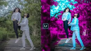 Pink and blue tone Lightroom photo editing//new tone Lightroom editing//