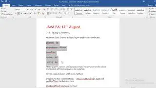 TCS Proctored assessment 14th August | Java program
