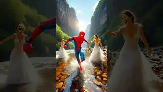Spiderman with beautiful women Evolution #viral #avengers #spiderman #marvel #superhero