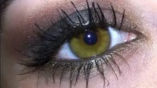 smokey eyes nero-marrone e oro LOW COST ;)