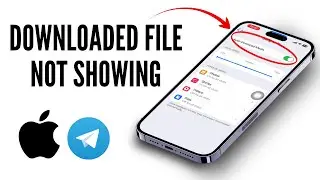 Telegram Downloaded file not showing on iPhone | Easy 2025 Fix