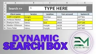 Search Box To highlight Even Half Filled Text