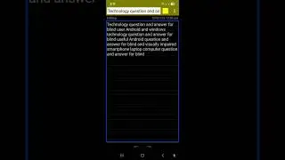 Q and A238 for blind speech recognition and synthesis old Hindi voice TalkBack update English TTS