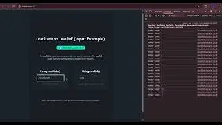 useState() vs useRef() with Input Example