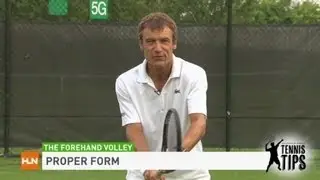 Mats Wilander shows you a proper forehand volley