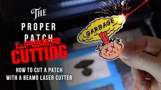 Laser cutting your velcro or Iron Patches using the FLUX Beamo laser cutter