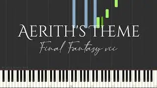 Aerith's Theme - Final Fantasy VII (Piano Tutorial)