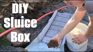 Building a Gold sluice box from scrap metal