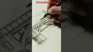 How to draw bridge step by step easy #art #calligraphy #drawing