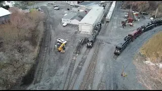 Flying around the finger lakes  railway in Geneva, NY with my drone.