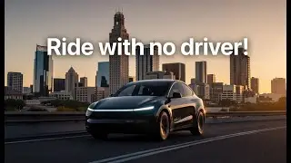Taking a Tesla Robotaxi with no driver through Austin