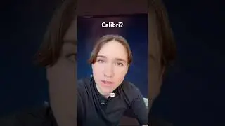 А Калибри? #типографика
