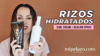 RIZOS HIDRATADOS CON CURE SPRAY Y INDIA CURL CREAM ✅ MiPelazo.com