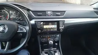 Снятие экрана и магнитолы &Scaron;koda Superb 3