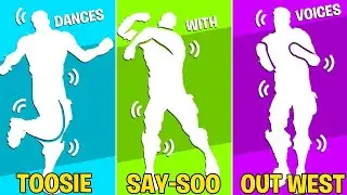 These Legendary Fortnite Dances Have Voices! (TikTok Say So, The Renegade, Out West, Scenario..)