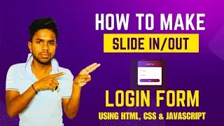 Make Slide IN/OUT Login Form | Using HTML, CSS & JavaScript🔥