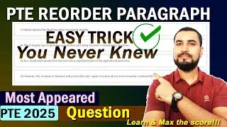 PTE Reorder Paragraph | Easy Trick You Never Know | Strategy for 79+ #pte #ptetips #ielts  Tribikram