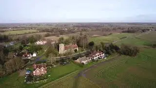 Birds eye view Little Easton Manor