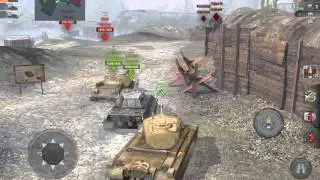 World of Tanks Blitz - T34 classic gameplay at Copperfield