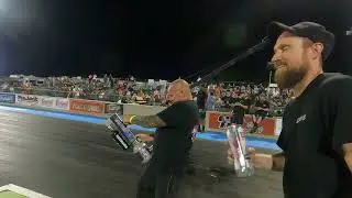 Chuck and boosted having fun during the rain delay