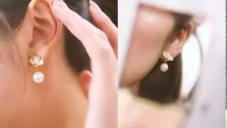 Fellala Summer Flower Pearl Earrings