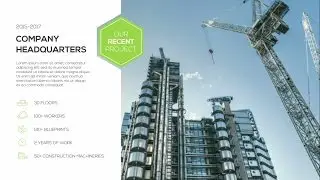 Building Company Presentation Video - After Effects Template