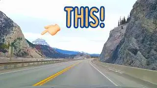 Moody Winter Mountain Drive | Historic Canada Crowsnest Pass TIMELAPSE