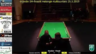 Snooker, Biljardi SM-finaalit 25.5.2019 - selostus