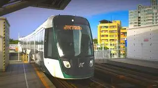 Taiwan, Kaohsiung, LRT ride from Love Pier to Glory Pier