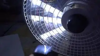 Electric Fan Harp experiment: Chord Fan Harp prototype