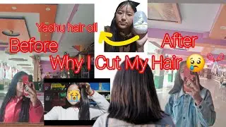 Why I Cut My Hair 😢✂️ Too short my hair cut 💇‍♀️ Regretting 😒