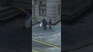 NPC заставляет копов летать #gta #gtaiv #gta4
