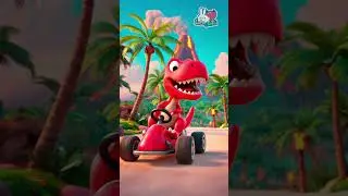 🦖Dino Racer S3 Ep13 |  Tiki Island Beat 🌴  | Dino Racer Series | Kids Music #dinoracer