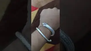 Shanke Design 925 Silver Kada 🐍✨#silver #jewellery #kada