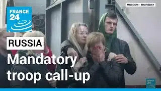 Tears and hugs as Russia begins troop mobilisation for Ukraine fight &bull; FRANCE 24 English