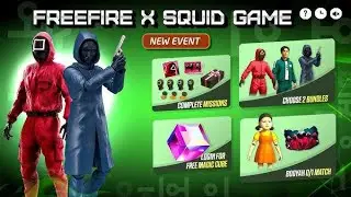 Squid Game X Free Fire Max Collaboration || Squid Game Bundle Wishlist UID