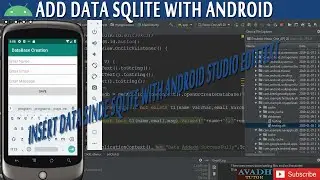 how to insert data inside sqlite with android | how to add data inside sqlite with android studio