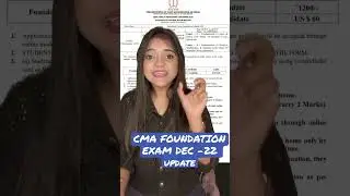 CMA FOUNDATION EXAM UPDATE DEC -22 I GIVE EXAM ON MOBILE LAPTOP TABLET HOME BASED CENTER