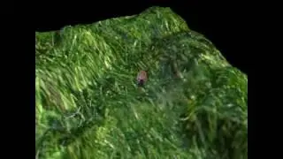 XNA - Rigid Monkey Head Model over Basic Terrain