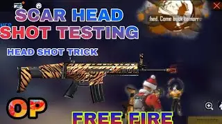 Scar gun test || part.2 || Only red number head shot || free fire funny video #freefire