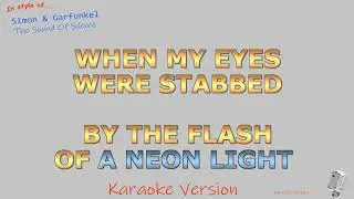 Simon & Garfunkel - The Sound Of Silence - Instrumental and Karaoke with Melodie