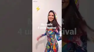 ATARA Psychedelic Outfit⚡🌈 Rate it from 1-10! #edm #psytrance #technomusic #femaledj #musicfestival