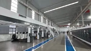 HRB 5layer corrugated paperboard production line/ corrugated machine factory show