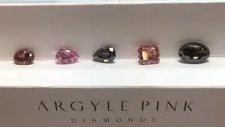 The 5 hero coloured diamonds from Argyle Chroma collection