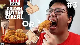 KFC Golden Butter Cereal Chicken Review/Mukbang! Good or Meh #3