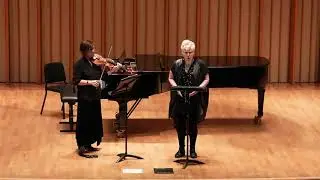 Daniel Sedgwick - Walters Songs (2020), for soprano and violin - World Premiere