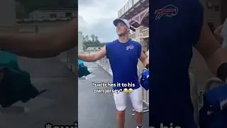 Josh Allen Refuses to Sign a Dolphins Jersey 🤣🚫🐬 #joshallen #buffalobills #gobills #letsgobuffalo